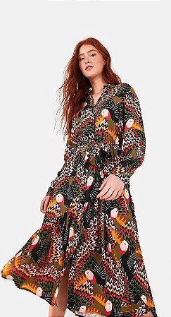 vestido camisa no farm