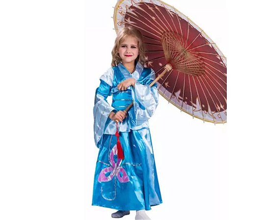 kimono gueixa infantil