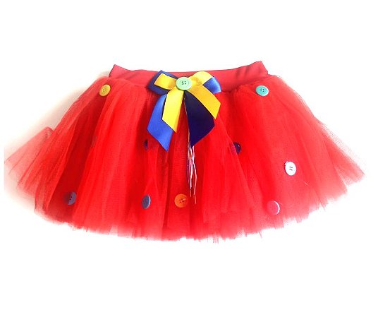 saia de tule para boneca