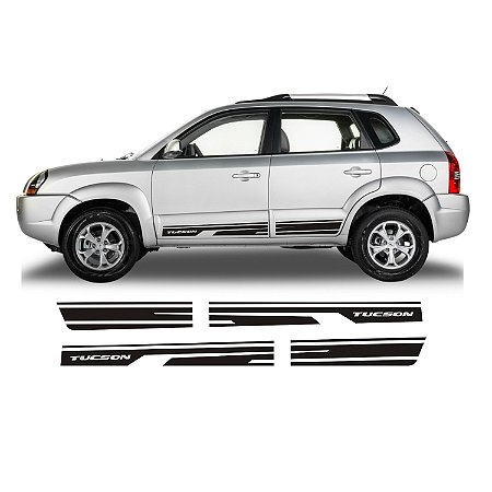 Adesivo Lateral Para carro Tucson SUV Faixa TS5 Colante Fita Tuning