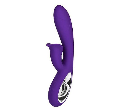 Vibrador  Duplo Daro com 9 Vibracoes - Roxo