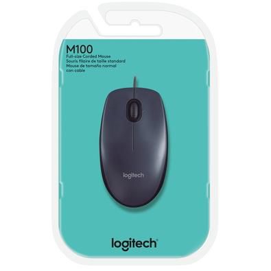 Mouse Logitech M100 Preto