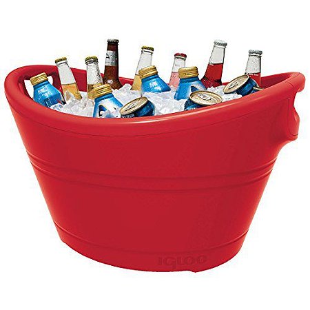 Balde de gelo Grande Igloo Bucket Vermelho