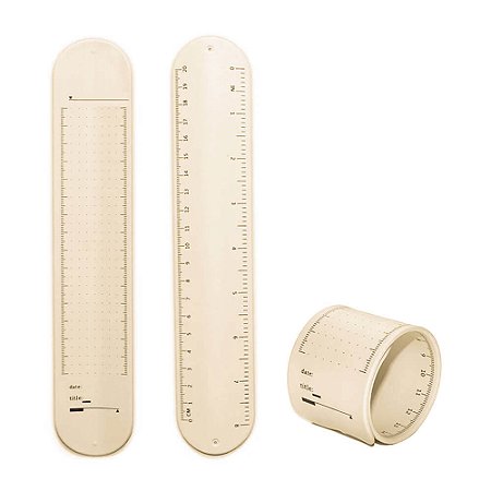 Pulseira Silicone de Anotações / Memória - Bege