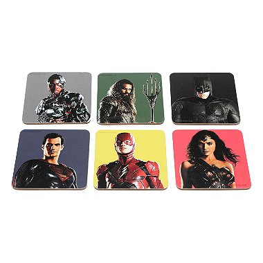 Porta Copos Liga da Justiça - 6 unidades