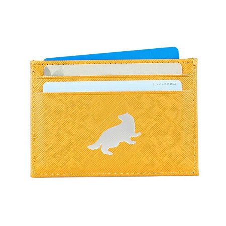 Carteira Slim Porta Carões - Lufa Lufa - Harry Potter