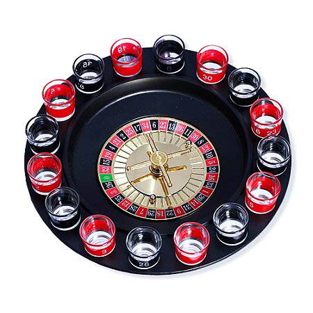 Jogo Roleta Cassino com Tabuleiro - 16 Shots 50ml