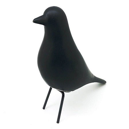 Pássaro Decorativo Eames Preto Pequeno