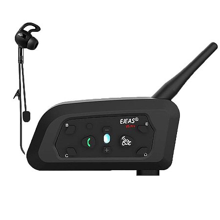 Intercomunicador Ejeas V6C 800m Conecta Até 6