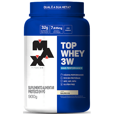 Top Whey 3w Performance 900g - Max Titanium
