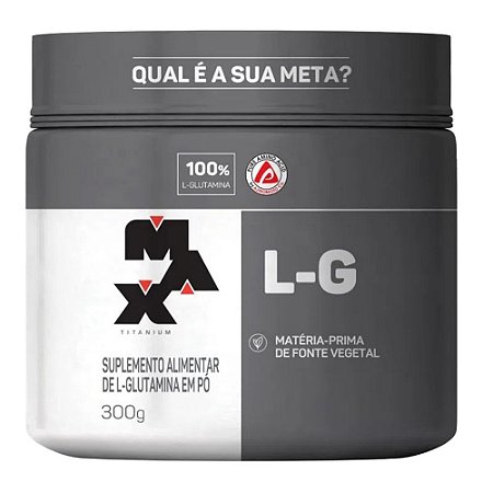 Glutamina 300g - Max Titanium - Pote