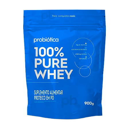 100% Pure Whey 900g - Refil - Probiótica