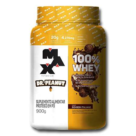 100% Whey Dr. Peanut 900g - Max Titanium - Pote