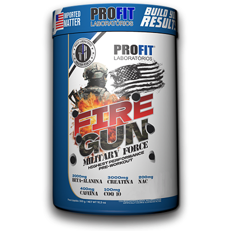 Pré-Treino Fire Gun Military (Pote 300g) - Profit