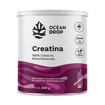 Creatina Monohidratada 300g - Ocean Drop - Pote