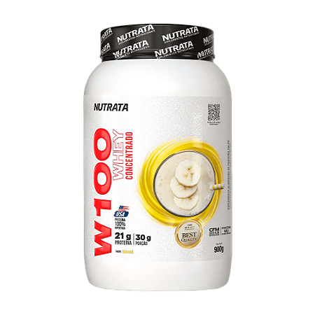 Whey Protein 100% Concentrado Proteína Importada Nutrata Pote 900g