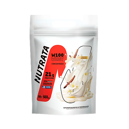 Whey Concentrado 100% Nutrata 21g Proteína por Porção - Refil 900g