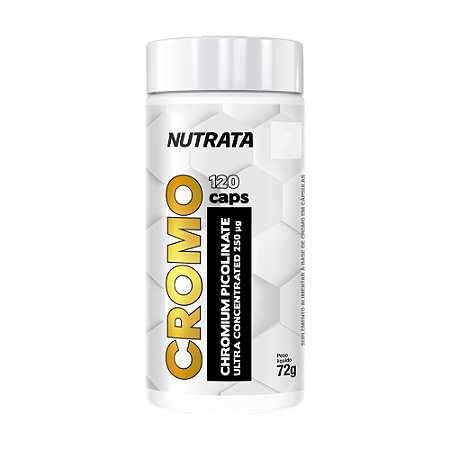 Picolinato De Cromo Pote Com 120 Cápsulas Nutrata