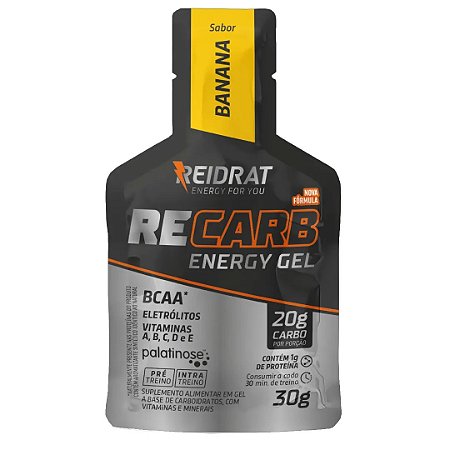 Recarb Energy Gel Display (10 sachês de 30g) - GEL DE CARBOIDRATO