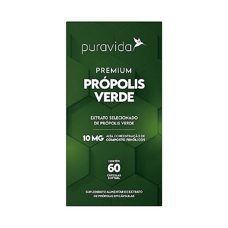 Própolis Verde 60 Caps - Puravida