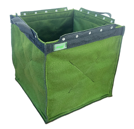 VASO DE FELTRO / 25L com amarras / 29(L)x29(P)x29(A)cm