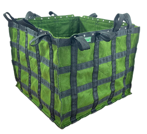 VASO DE FELTRO / AMARRAS / 50(L)x50(P)x40(A)cm