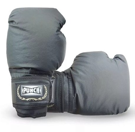 Luva De Boxe Punch Modelo Home - Boxe, Muay Thai - Preto