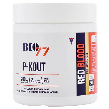 Pré Treino (P-Kout) 200G Red Blood - Bio77