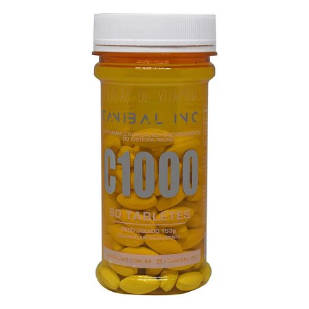Vitamina C 1000 90 Tabletes - Canibal Inc