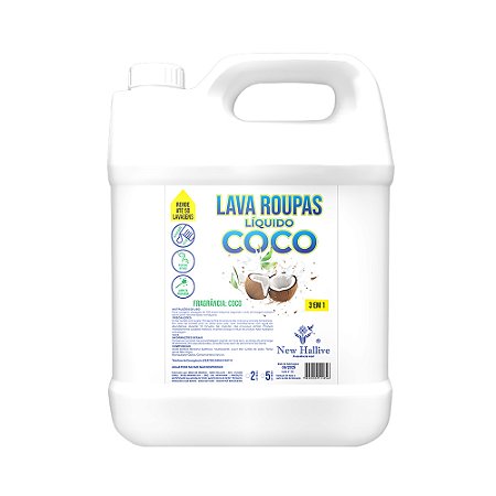 Sabão Líquido de Coco Para Roupas Concentrado New Hallive