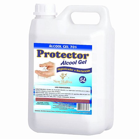 Alcool Gel 70% Antisséptico Protector 5lt