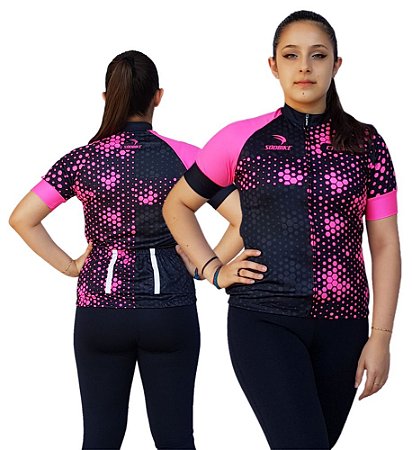 CAMISA CICLISMO FEMININA SÓDBIKE, PROTEÇÃO SOLAR 20, ZIPER FULL