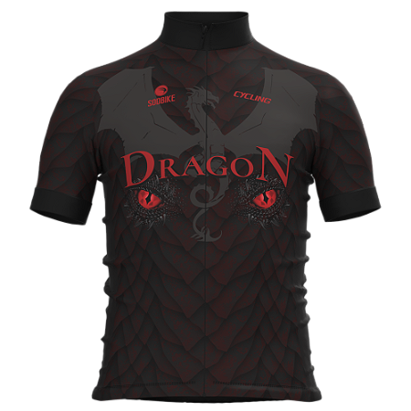 CAMISA CICLISMO INFANTIL SÓDBIKE, PROTEÇÃO SOLAR 20, ZIPER FULL, DRAGON