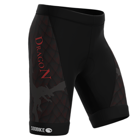 BERMUDA CICLISMO INFANTIL SÓDBIKE, PROTEÇÃO SOLAR 30, FORRO GEL E ESPUMA MISTO, DRAGON