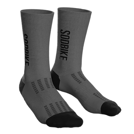 Meia Sódbike - Cinza e Preta