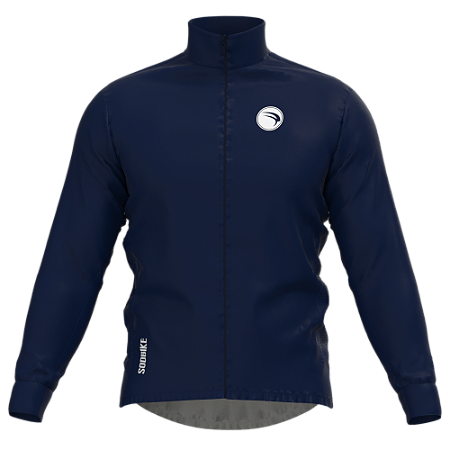 CORTA VENTO CICLISMO FEMININO SÓDBIKE, 3 BOLSOS, ZIPER FULL, AZUL MARINHO