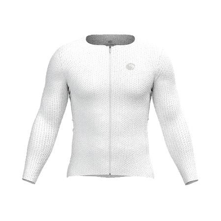 Camisa Ciclismo Confort Plus Branca Manga Longa