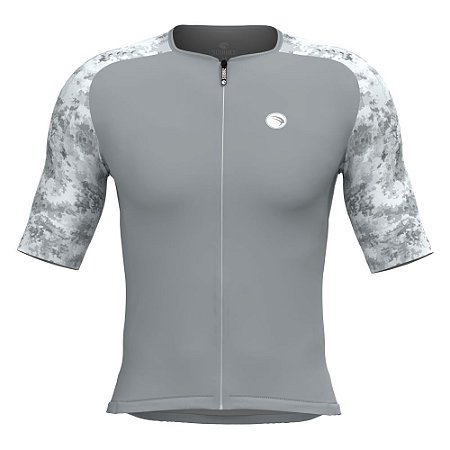 CAMISA ELITE CRONOS SÓDBIKE, PROTEÇÃO SOLAR 50, ZIPER FULL, CINZA