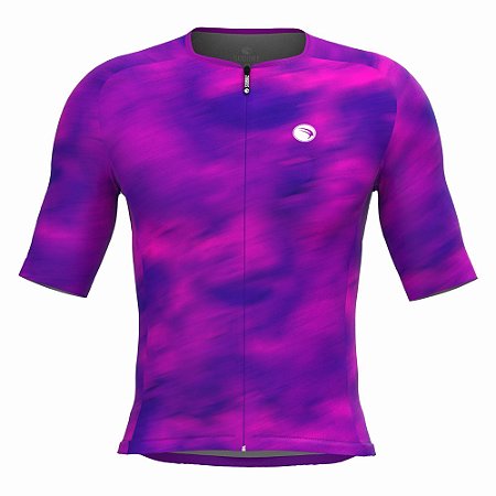 CAMISA ELITE CRONOS SÓDBIKE, PROTEÇÃO SOLAR 50, ZIPER FULL, ROXA