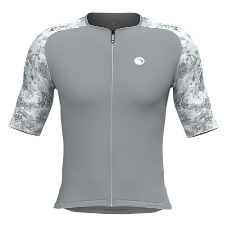 CAMISA ELITE CRONOS SÓDBIKE, PROTEÇÃO SOLAR 50, ZIPER FULL, Cinza