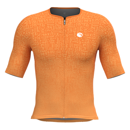 CAMISA ELITE CRONOS SÓDBIKE, PROTEÇÃO SOLAR 50, ZIPER FULL, Laranja