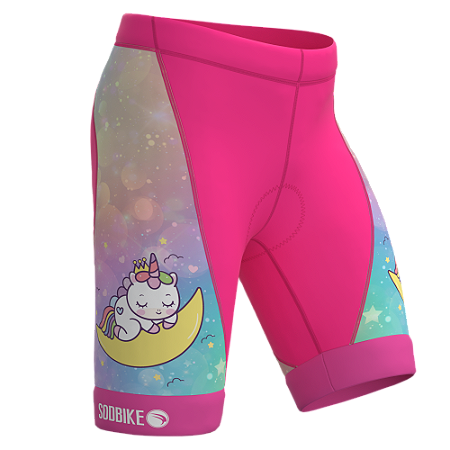 BERMUDA CICLISMO INFANTIL SÓDBIKE SD26 UNICÓRNIO