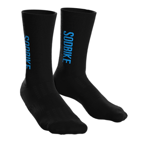 Meia Sódbike - Preta e Turquesa