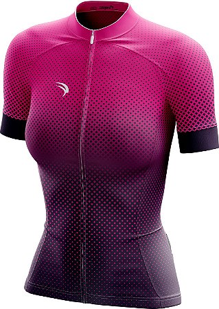 CAMISA CICLISMO FEMININA SÓDBIKE DRY, PROTEÇÃO SOLAR 20, ZIPER FULL