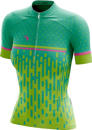 CAMISA CICLISMO FEMININA SÓDBIKE DRY, PROTEÇÃO SOLAR 20, ZIPER FULL