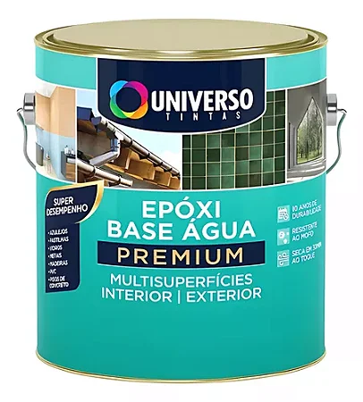 Tinta Epóxi Base Água Premium Branco Acetinado Universo 3,6l