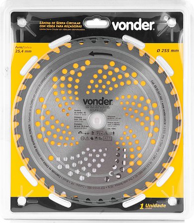 Lâmina circular multicorte 185mm 48 dentes Vonder