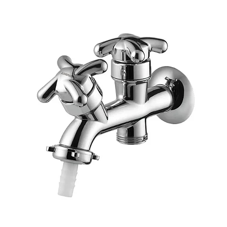 Torneira Maquina Tanque 02 Saídas Lorenzetti Fortti Cromado