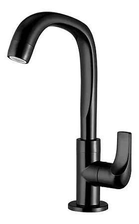 Torneira Movel PL Fortti Lav. Flatt Fitt Preta 1195 F61 Lorenzetti