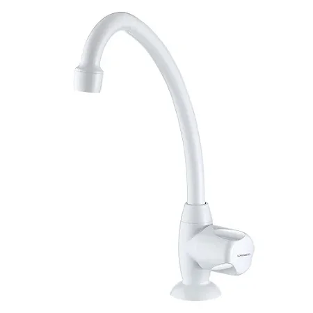 Torneira de Mesa Branca para Cozinha Bica Móvel 1167 F27 - LORENZETTI